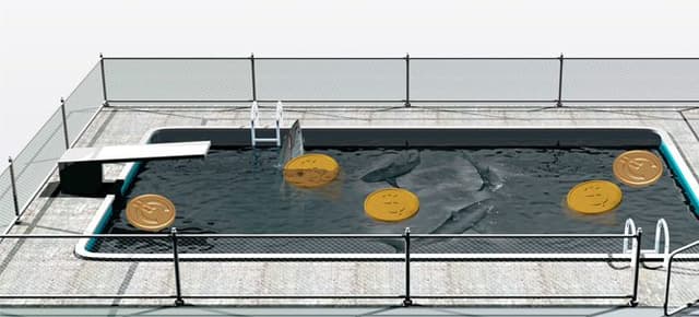 No escurinho da piscina